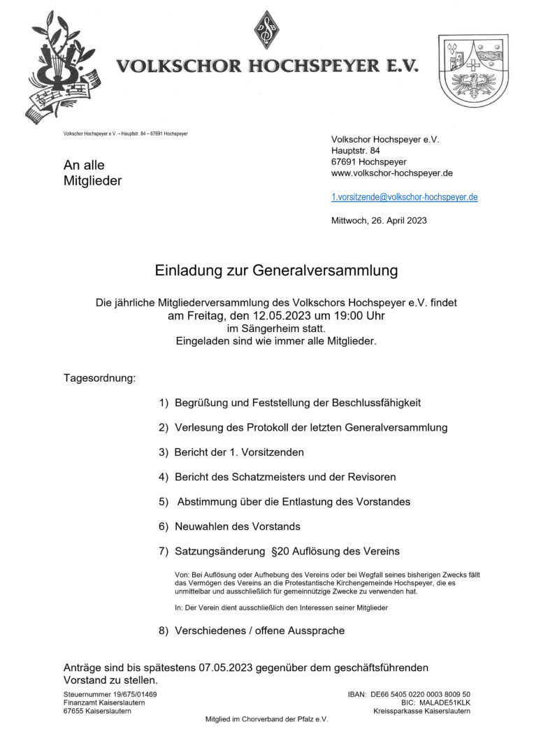 Einladung Generalversammlung 2023 print